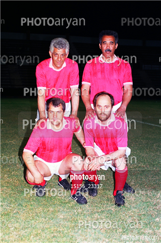 بازیکنان دهه های مختلف فوتبال ایران 2-علی پروین  Ali Parvin,محمود خوردبین,حمید شیرزادگان,محراب شاهرخی,