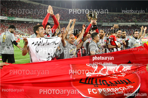 جشن قهرمانی تیم فوتبال پرسپولیس 96/01/30-احسان علوان زاده,کمال کامیابی نیا,حامد آقایی,
