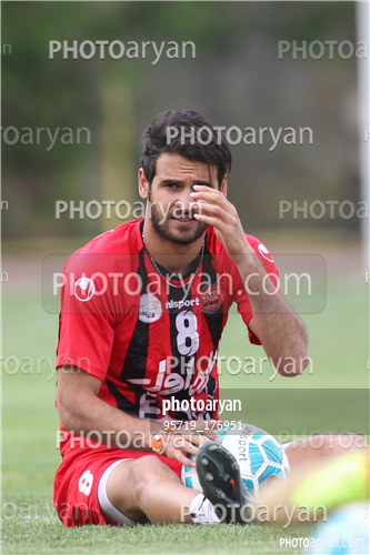 تمرین پرسپولیس در ورزشگاه درفشی فر 95/02/13-احمد نورالهی,