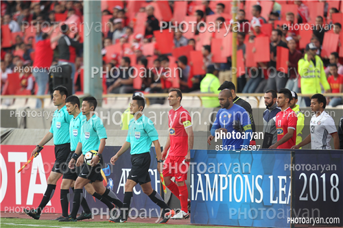 پرسپولیس 2 - الجزیره امارات 1 (97/02/24)-علیرضا بیرانوند,حسین ماهینی,سید جلال حسینی,ورود تیم ها,داوران و کاپیتانها,