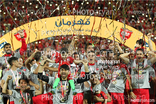 جشن قهرمانی تیم فوتبال پرسپولیس 96/01/30-محمد انصاری,علیرضا بیرانوند,فرشاد احمدزاده,علی علیپور,کمال کامیابی نیا,