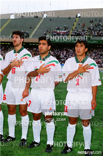 بازیکنان دهه های مختلف فوتبال ایران 1-خداداد عزیزی  Khodadad Azizi,مهدی مهدوی کیا,کریم باقری,