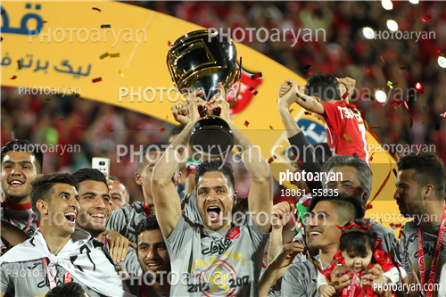 جشن قهرمانی تیم فوتبال پرسپولیس 96/01/30-سروش رفیعی,علی علیپور,کمال کامیابی نیا,