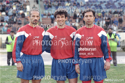 بازیکنان دهه های مختلف فوتبال ایران 15-محمد خاکپور,حمید استیلی,علی اصغر مدیر روستا,