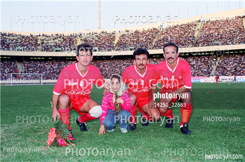 بازیکنان دهه های مختلف فوتبال ایران 1-امیر موسوی نیا,محمد خاکپور,حمید استیلی,