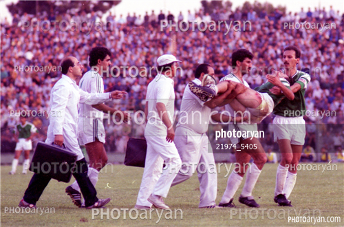 بازیکنان دهه های مختلف فوتبال ایران 7-سیروس قایقران,نادر محمدخانی,مارکار اقاجانیان,