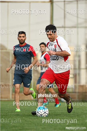 تمرین پرسپولیس در ورزشگاه خیریه عمل 96/02/23-محسن مسلمان,کریم باقری,