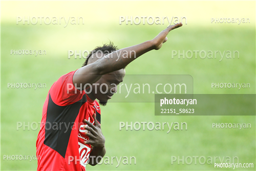 تمرین پرسپولیس  در ورزشگاه شهید کاظمی96/04/07-گادوین منشاGodwin Mensha,