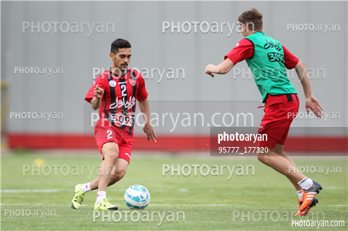 تمرین پرسپولیس در ورزشگاه درفشی فر 95/02/13-امید عالیشاه,مارکو استیلینوویچ,