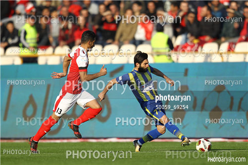 پرسپولیس 1 -گسترش فولاد تبریز 1 (96/10/28)-سامان نریمان جهان,حسین ماهینی,
