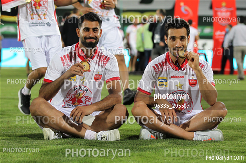 مراسم اهدای جام قهرمانی لیگ برتر (99/05/17) -شجاع خلیل زاده,حسین کنعانی زادگان,