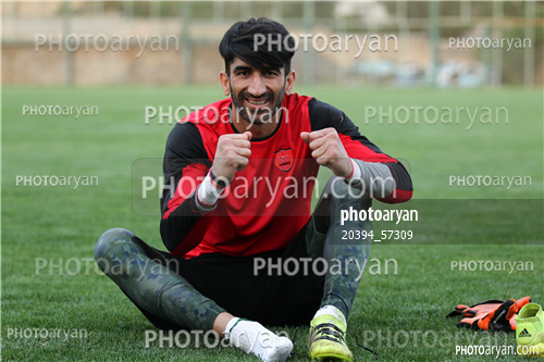 تمرین پرسپولیس در ورزشگاه خیریه عمل 96/02/23-علیرضا بیرانوند,