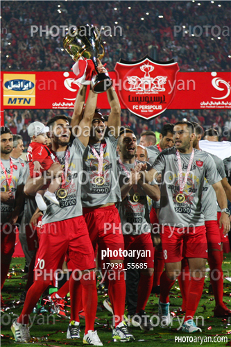 جشن قهرمانی تیم فوتبال پرسپولیس 96/01/30-سامان نریمان جهان,محسن ربیع خواه,شهاب کرمی,علی علیپور,