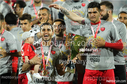 جشن قهرمانی تیم فوتبال پرسپولیس 96/01/30-سامان نریمان جهان,علی علیپور,حامد آقایی,