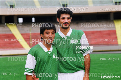 بازیکنان دهه های مختلف فوتبال ایران 2-خداداد عزیزی  Khodadad Azizi,علی دایی  Ali Daei,