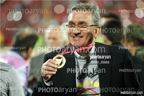 جشن قهرمانی تیم فوتبال پرسپولیس 96/01/30-برانکو ایوانکویچ  Branko Ivanković ,