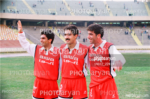 بازیکنان دهه های مختلف فوتبال ایران 1-افشین پیروانی,بهروز رهبری فر,علی رضا امامی فر,