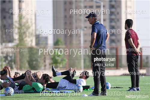 تمرین تیم ملی ایران (1396/07/10)-کارلوس کی روش,