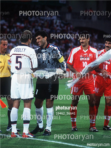 تیم ملی ایران/جام جهانی 1998 فرانسه-احمدرضا عابدزاده Ahmad Reza Abedzadeh,علی دایی  Ali Daei,نادر محمدخانی,