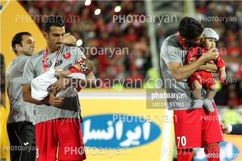 جشن قهرمانی تیم فوتبال پرسپولیس 96/01/30-حسین ماهینی,علی علیپور,