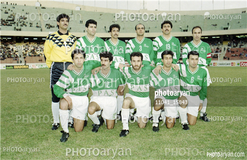 عکسهای تیمی پاس تهران -رضا رضایی منش,بهزاد غلامپور,علی اصغر مدیر روستا,محمود شافعی,مهدی تارتار,علی‌اکبر یوسفی,ابراهیم قاسمپور,محسن گروسی, علیرضا حکیم‌زاده,