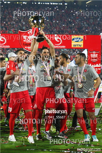 جشن قهرمانی تیم فوتبال پرسپولیس 96/01/30-سامان نریمان جهان,محسن ربیع خواه,شهاب کرمی,علی علیپور,