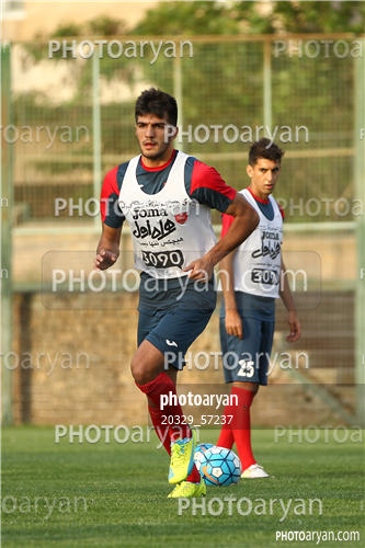 تمرین پرسپولیس در ورزشگاه خیریه عمل 96/02/23-احسان علوان زاده,حامد آقایی,