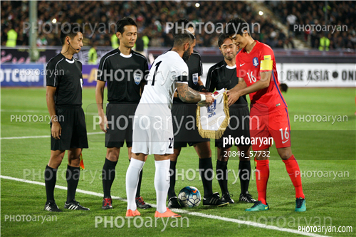 تیم ملی ایران 1-کره جنوبی 0 -95/07/20-کاپیتان ها,اشکان دژاگه,Ki Sung-yueng,