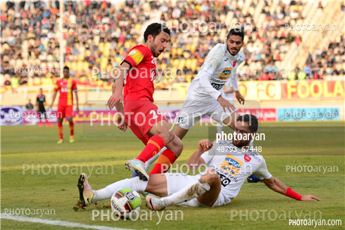 فولاد خوزستان 1-پرسپولیس 1  (96/10/03)-کمال کامیابی نیا,علی اصغر عاشوری,شایان مصلح,