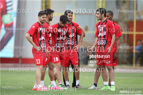 تمرین پرسپولیس در ورزشگاه درفشی فر 95/02/13-کمال کامیابی نیا,احمد نورالهی,علیرضا نورمحمدی,