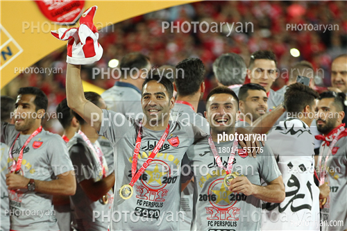 جشن قهرمانی تیم فوتبال پرسپولیس 96/01/30-سامان نریمان جهان,شهاب کرمی,