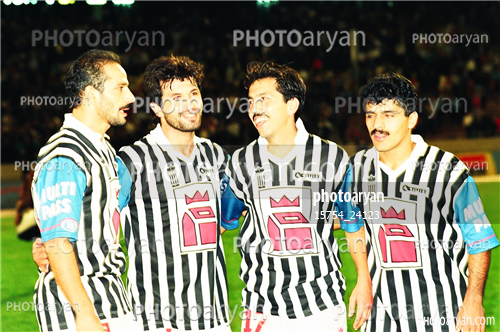 بازیکنان دهه های مختلف فوتبال ایران 2-محمد خاکپور,حمید استیلی,بهزاد داداش زاده,علی اصغر مدیر روستا,