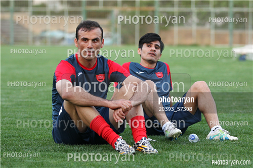 تمرین پرسپولیس در ورزشگاه خیریه عمل 96/02/23-سید جلال حسینی,محمد امین آرام طبع,