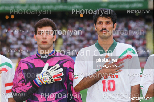 بازیکنان دهه های مختلف فوتبال ایران 1-علی دایی  Ali Daei,هادی طباطبایی,