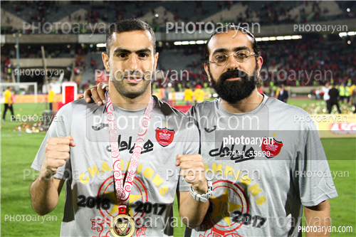 جشن قهرمانی تیم فوتبال پرسپولیس 96/01/30-محسن ربیع خواه,