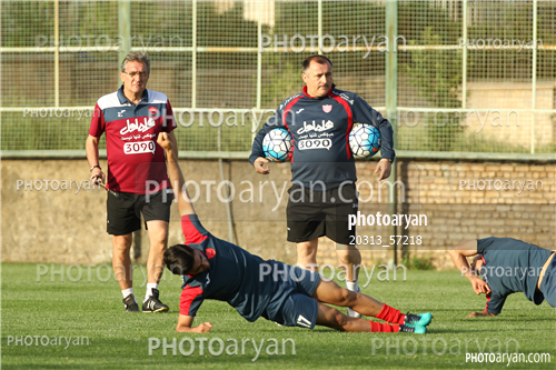 تمرین پرسپولیس در ورزشگاه خیریه عمل 96/02/23-صادق محرمی,برانکو ایوانکویچ  Branko Ivanković ,