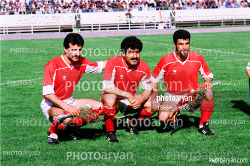 بازیکنان دهه های مختلف فوتبال ایران 2-محمد پنجعلی,محمدحسن انصاری فر,نادر میراحمدیان,