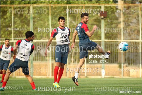 تمرین پرسپولیس در ورزشگاه خیریه عمل 96/02/23-صادق محرمی,سروش رفیعی,حامد آقایی,