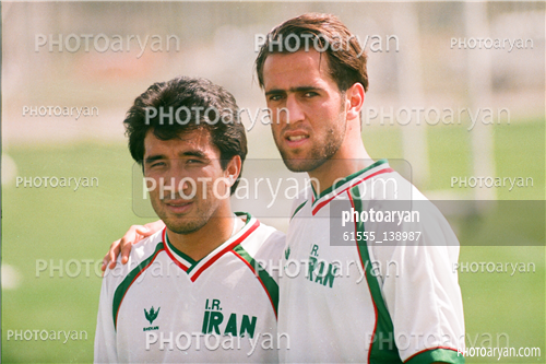 بازیکنان دهه های مختلف فوتبال ایران 18-خداداد عزیزی  Khodadad Azizi,علی کریمی Ali Karimi,