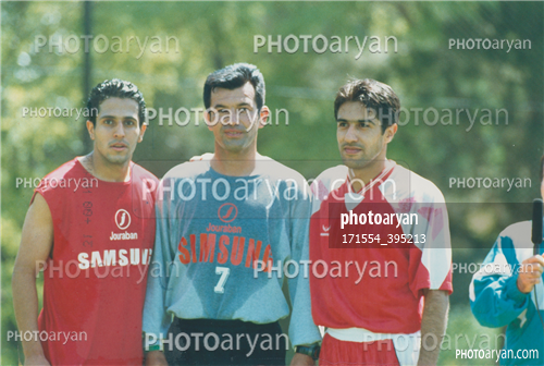 بازیکنان دهه های مختلف فوتبال ایران 39-افشین پیروانی,حمید استیلی,حامد کاویانپور,