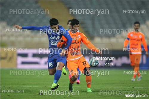 استقلال 2-سایپا 1- 95/12/18-ایوب کلانتری,میلاد زکی پور,