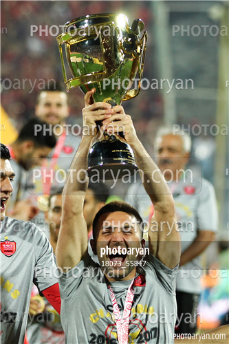 جشن قهرمانی تیم فوتبال پرسپولیس 96/01/30-سامان نریمان جهان,