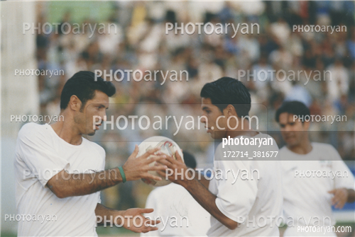 بازیکنان دهه های مختلف فوتبال ایران 40-علی دایی  Ali Daei,حامد کاویانپور,