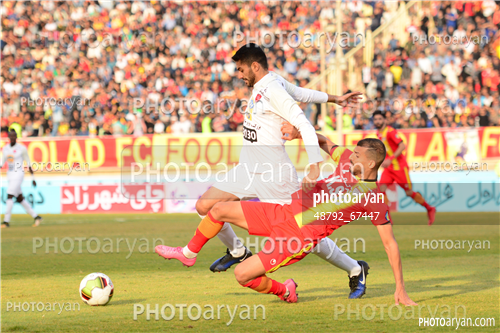 فولاد خوزستان 1-پرسپولیس 1  (96/10/03)-شایان مصلح,فرزاد جعفری,