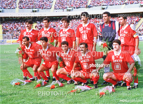 عکسهای تیمی پرسپولیس  دهه 70-احمدرضا عابدزاده Ahmad Reza Abedzadeh,افشین پیروانی,مجتبی محرمی,مهرداد میناوند,بهروز رهبری فر,علی دایی  Ali Daei,سید علی افتخاری,کریم باقری,نعیم سعداوی,رضا ترابیان,داوود محبوب,