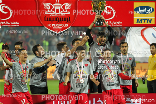 جشن قهرمانی تیم فوتبال پرسپولیس 96/01/30-علیرضا بیرانوند,محسن ربیع خواه,فرشاد احمدزاده,حمید طاهرخانی,محمد امین آرام طبع,