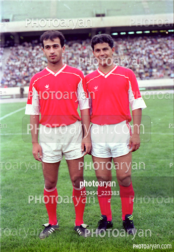 بازیکنان دهه های مختلف فوتبال ایران27-فرشاد پیوس  Farshad Pious,محسن عاشوریَ,