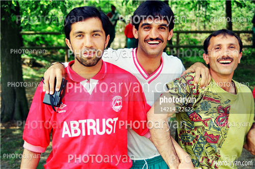 بازیکنان دهه های مختلف فوتبال ایران 1-حمید درخشان,بهزاد غلامپور,علی اصغر مدیر روستا,