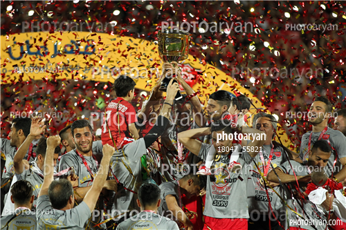 جشن قهرمانی تیم فوتبال پرسپولیس 96/01/30-مهدی طارمی,سروش رفیعی,کمال کامیابی نیا,ابوالفضل درویشوند,