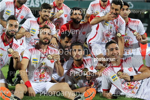 مراسم اهدای جام قهرمانی لیگ برتر (99/05/17) -شجاع خلیل زاده,علی علیپور,بشار رسن,مهدی عبدی,